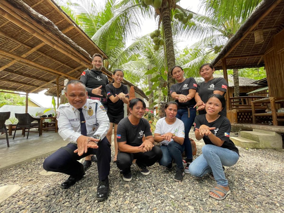 La Tortue Diving Resort Dauin Bagian luar foto